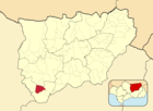 Расположение муниципалитета Кастильо-де-Локубин на карте провинции
