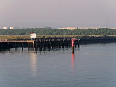 Channel Marker Number 15 and Kinnegar Jetty at Belfast Harbour - geograph.org.uk - 5473431.jpg