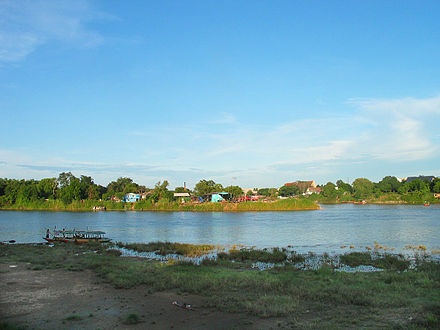 The Nan and Ping Rivers joining at Nakhon Sawan to form the Chao Phraya