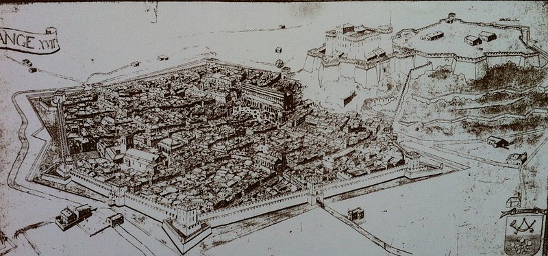 File:Chateau and city of Orange 17th century.jpg