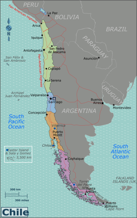 Map of Chile