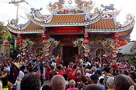 New Year party at Chinese Temple