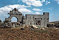 Church, Batuta (باطوطة), Syria - West facade and triumphal arch, from the northwest - PHBZ024 2016 6180 - Dumbarton Oaks.jpg