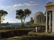 『デロス島のアエネアスのいる風景』1671年-1672年 ロンドン・ナショナル・ギャラリー所蔵[29]