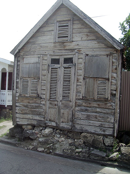 File:Closeup of chattel house. Bridgetown, Barbados.jpg