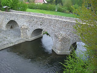 Freiberger Mulde River in Germany