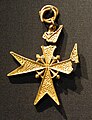 Gold cross of a knight of Saint John of Jerusalem (Order of Malta), most probably Hugo de Moncada y Gralla who was the only knight of the Order on board[1]