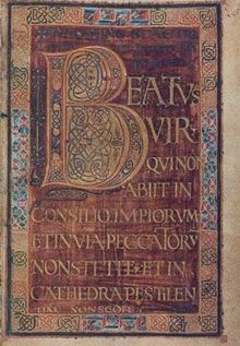 The Psalter's "Beatus" folio Dagulf1.jpg