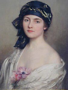 Dame mit schwarzem Turban