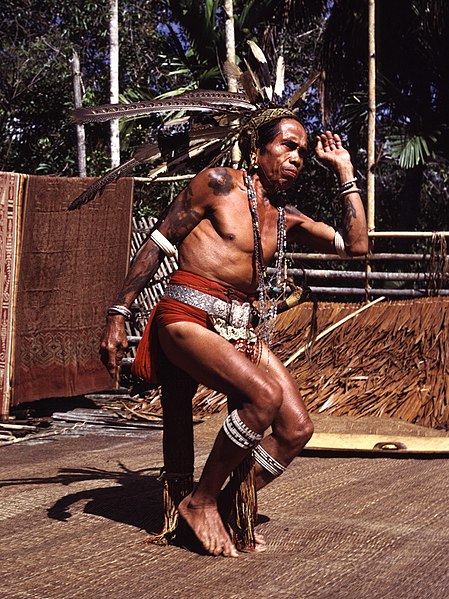 File:Dayak dancer, Sarawak.jpg