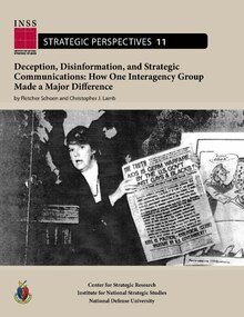 Deception, Disinformation, and Strategic Communications, cover illustrating propaganda from Operation INFEKTION Deception, Disinformation, and Strategic Communications.pdf