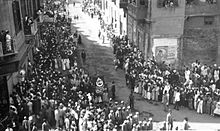 Demonstration in Egypt in 1919 (Crescent, the Cross and Star of David).jpg