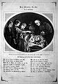 Poem "Des Kindes Leiche" (The child's corpse) by Pater Gallus Morel. Woodcut by J. Schnorr after a work by Theodor Deischwanden. 19th century. MfSK, Kassel.