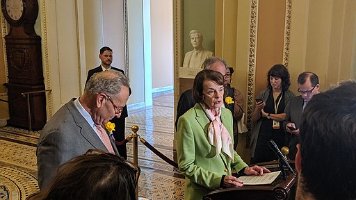 Dianne Feinstein speaking about gun violence