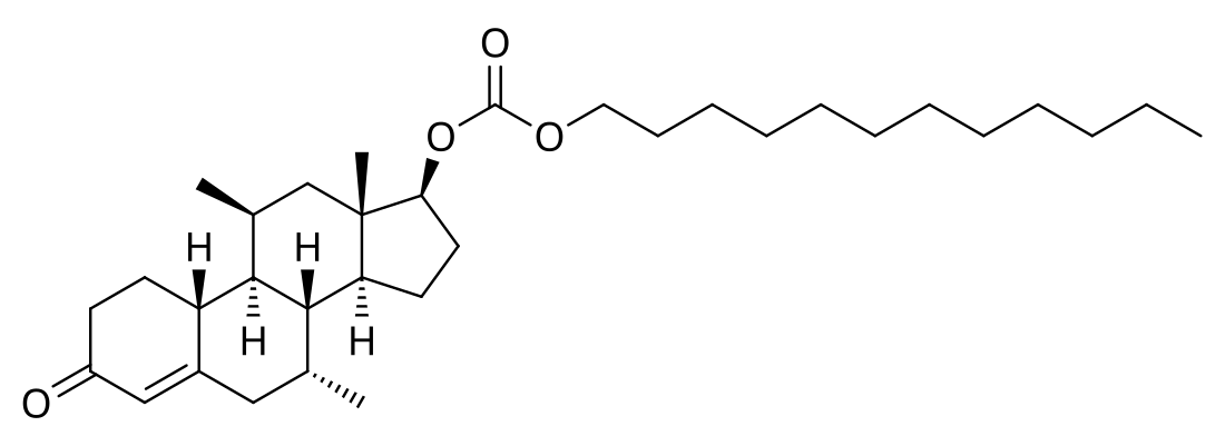 Dimethandrolone dodecylcarbonate