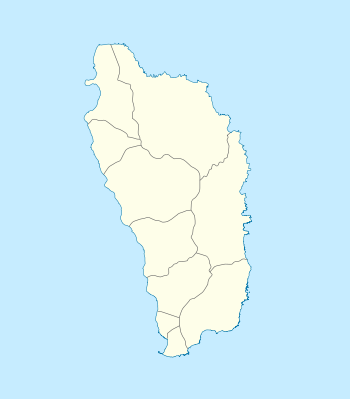 위치 지도 도미니카 연방
