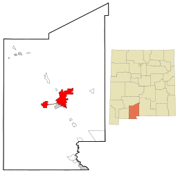 Las Cruces – mapa