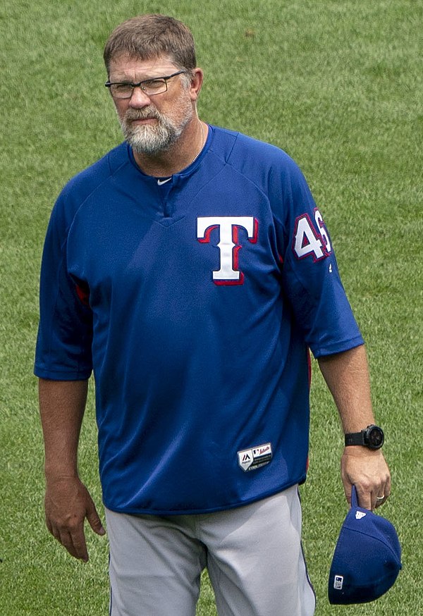 Brocail with the Texas Rangers in 2018