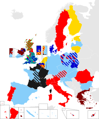 Results per constituency (striped)