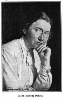 Edith Diehl, from a 1918 publication.