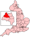 Location in England