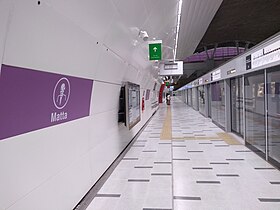 El andén de una estación.