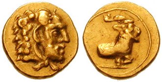 Coin minted by Evagoras I at Salamis