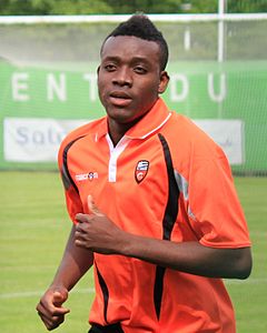 FC Lorient - trening 27 czerwca 2013 - Alain Traoré 3.JPG