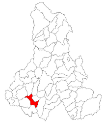 Emplacement dans le comté de Harghita