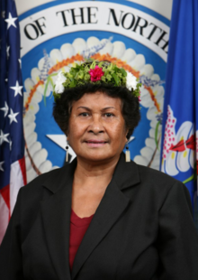 Headshot of Felicidad Ogumoro taken at the start of the 17th CNMI Legislature