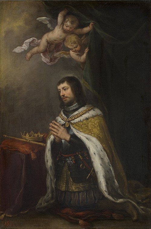 Painting of St. Ferdinand III by Bartolomé Esteban Murillo (17th century)