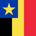 Flaga gubernatora generalnego Konga Belgijskiego z lat 1936–1960