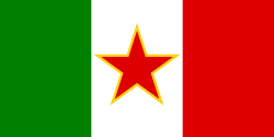 Flag of the Italian minority in Yugoslavia Flag of SFR Yugoslav Italian Minority.svg