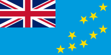The flag of Tuvalu
