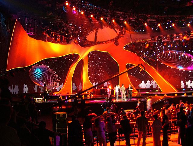 The stage design of the contest