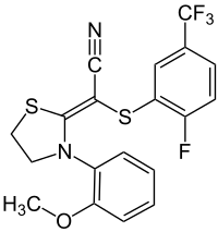 Structural formula of flutianil