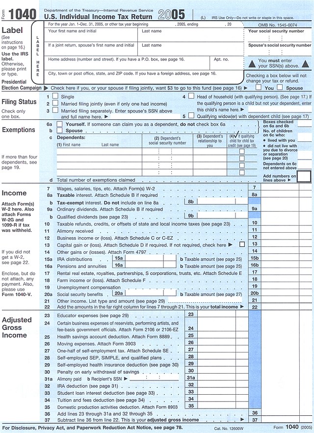 IRS Tax Forms: 1040EZ, 1040A & More