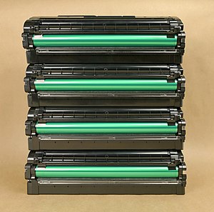 Four Samsung laser toner cartridges