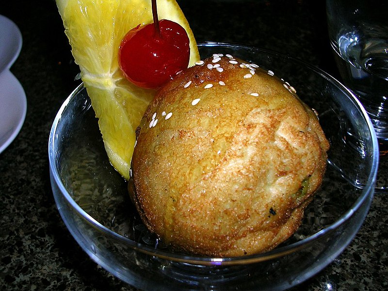 fried green tea ice cream