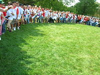 Winters College Frosh Students and Bosses playing icebreakers during O-Week at York University, Toronto, Ontario, Canada, 2006 Frosh2006.JPG