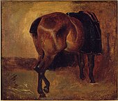 Géricault - Studie av en bukthest sett bakfra, Inv.1039.jpg