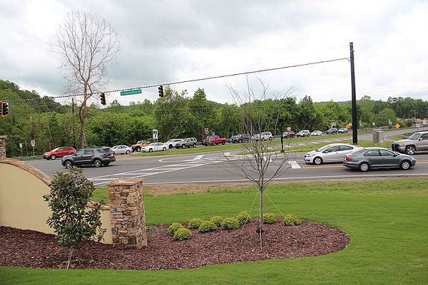 SR 400's northern terminus in Lumpkin County