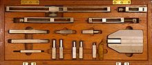 A gauge block accessory set GaugeBlockAccessorySet.jpg