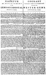 Miniatuur voor Bestand:Gazette du département de l'Ems occidental = Courant van het departement van de Wester Eems 10-12-1811 (IA ddd 010170959 mpeg21).pdf