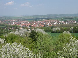 View from the horse mountain to Gerblingerode