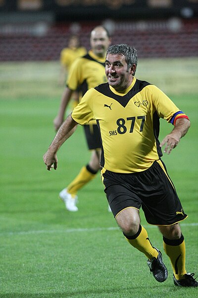 Gheorghe Hagi won the award a record of seven times.