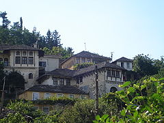 Maisons traditionnelles d'Argyrokastro (Épire albanaise)