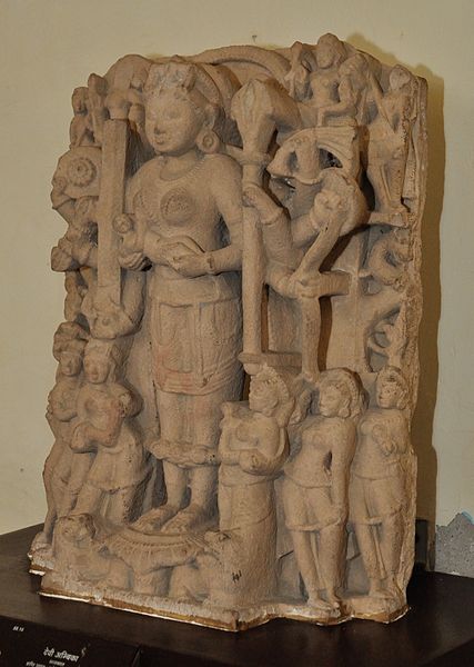 File:Goddess Ambika - Mediaeval Period - Rataul - ACCN 88-16 - Government Museum - Mathura 2013-02-23 5194.JPG