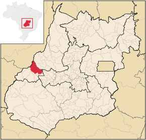 Poziția localității Montes Claros de Goiás