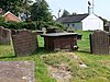 Gravestones at St Nicholas', Burton-in-Wirral - geograph.org.uk - 1495721.jpg